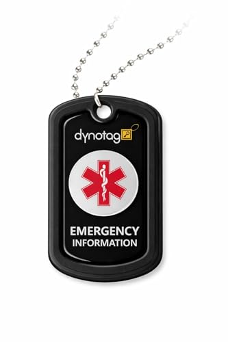 Dynotag SuperAlert™ Medical Alert Pendant for Men & Women | Smart Medical ID with...