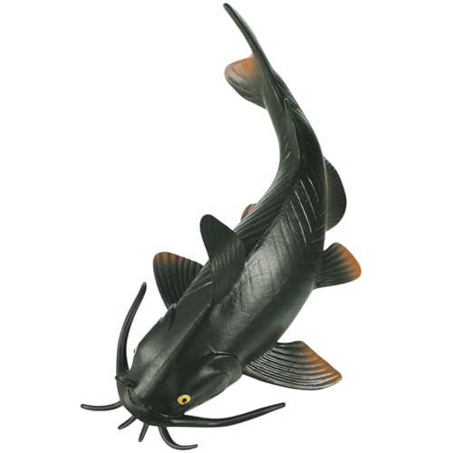 Gadpiparty Catfish Toy, Imitated Catfish Ornament Realistic Fake Fish Toy for Kids Educational Play Home Decoration Cake Topper 5.5 Inch