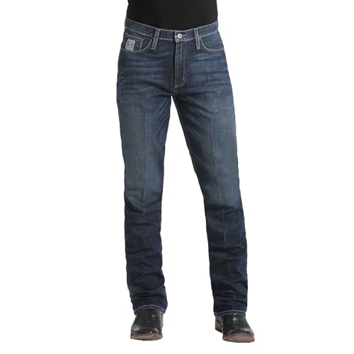 Cinch Men's Silver Label Slim Fit Jean, Performance Dark Stonewash, 36W x 34L by Cinch - Used condition - Image 6