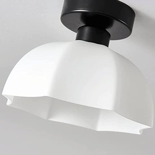 Lámpara de techo cerámica salón comedor moderna con pantalla acrílica WQHPLMD 4