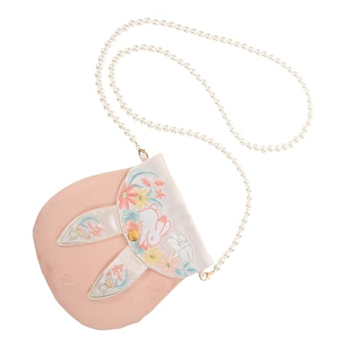 Sac bandoulière lapin avec chaîne perles pour style kawaii