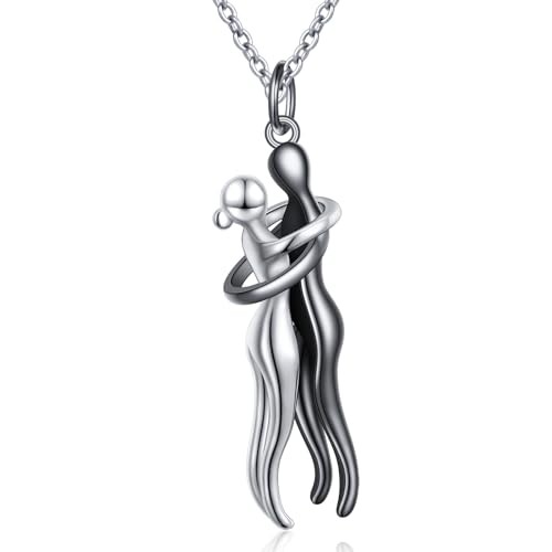 Collier pour couple Flyow : cadeaux d'anniversaire parfaits argent