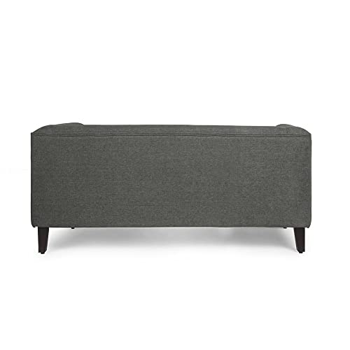 Image of Wakefit Sofa Set | 3 Year Warranty | Sofa 2 Seater, 2 Seater Sofa for Living Room, Wooden Sofa Set, Couch Sofa for Living Room - Miami(Tahoe : Ash Grey)