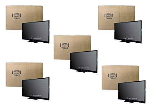 uBoxes TV Moving Box, Adjustable, Up to 70 inch, 6 inch Wide, 1 Pack (TVMOVEBOXES2)- 5 Pack