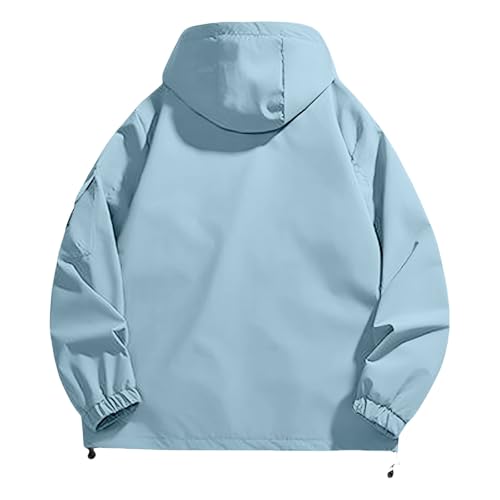 Chubasquero para mujer softshell y cortavientos impermeable con bolsillos 5