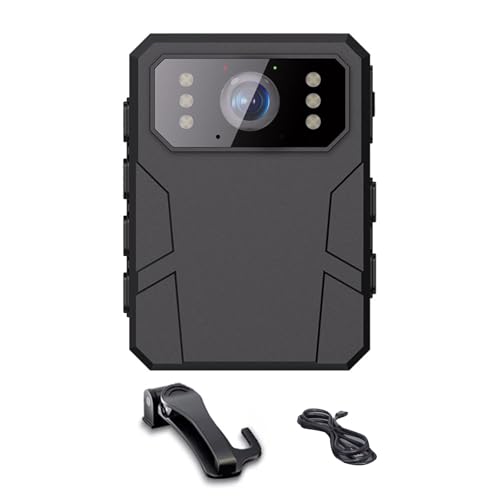 Mini câmera corporal com gravação de vídeo e áudio câmera HD 1080p tela de 2 polegadas