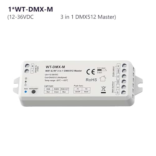 Régulateur DMX512 RGBWT-DMX-M pour bande LED pixel avec télécommande R9 - 2