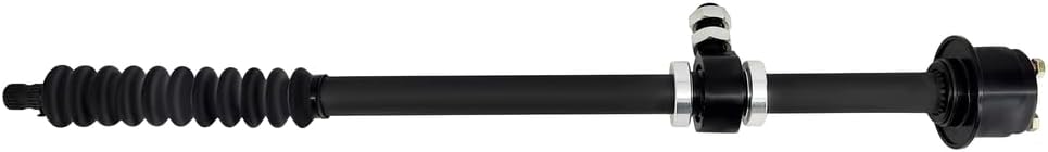 Collapsible Racing Steering Column 22.5''- 32'', 3/4" 20-Spline Quick Release,w/Removable Wheel Hub,Universal 3/4-inch heim Joint,Black Paint