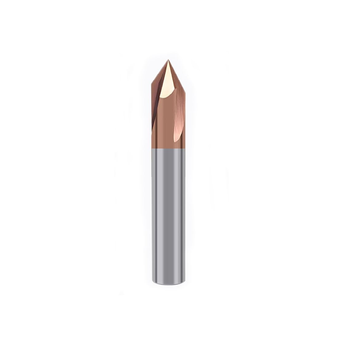 Fraise à graver, Fraise à Chanfreiner 6 mm VHM 3 flûtes en V 90 degrés CNC Fraise à queue avec revêtement, Fraise à rainurer, Fraise à Chanfreiner en Tungstène, Fraise à bois, pour Graver Chanfreiner