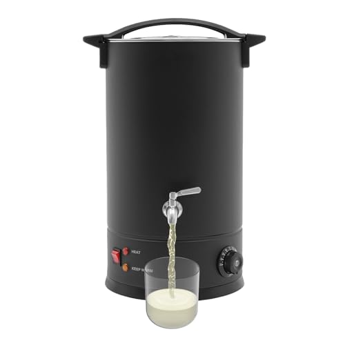 Wax Melter for Candle Making - 15L/507.2 oz Electric Candle Wax Melter Adjustable Temperature, Non Clogging and Easy to Clean for Melting Wax, Boiling Water, Making Tea and DIY Hobbies (Black)