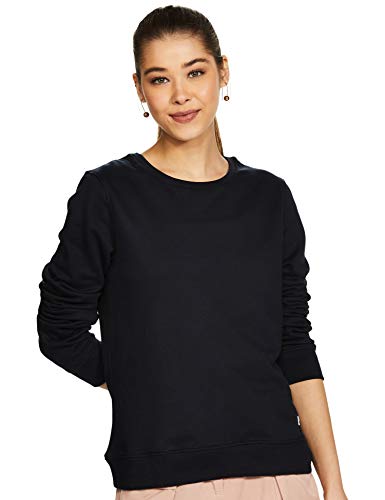 Image of Women's Cotton Round Neck Pullover Sweater