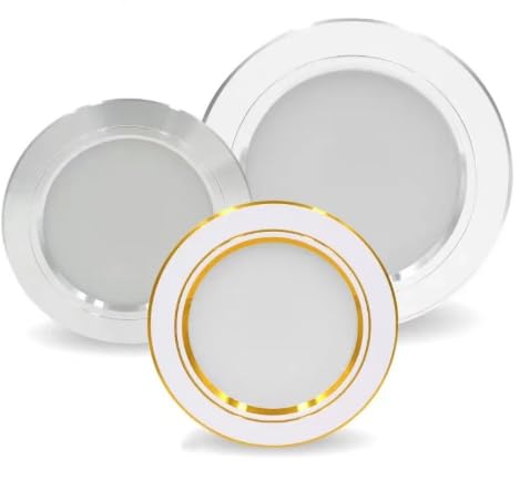 Pack de 3 focos LED empotrados regulables 220 V, 12 W, 3000 K, color blanco cálido, proyectores de techo extraplanos de 29 mm, 300 lúmenes, para agujero de 55-58 mm, foco IP44 para cuarto de baño