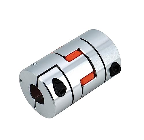Rigid Coupling,Stainless Steel Rigid Coupling 1pcs D25L35 Coupler CNC Aluminium Plum Flexible Shaft Coupling Stepper Motor Connector(5x6.35)