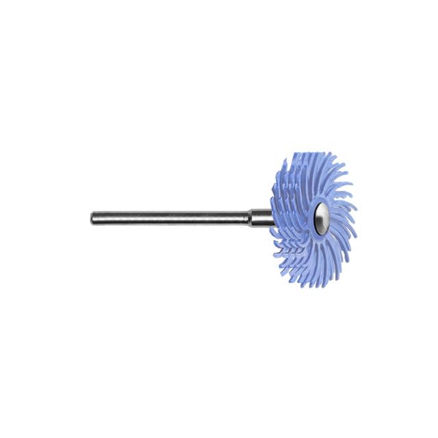 Dedeco Sunburst Radial Bristle Disc – 7/8" TC 4-Ply Mounted – Pink 1000 Grit (Extra-Fine) – Silicon Carbide (S/C) Polymer for Polishing & Finishing – 3/32" – 6/Box
