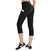 espidoo Women's High Waisted Yoga Pants, Tummy Control Workout Pants for Women, 4 Way Strench Leggings with Pockets
