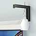 XINLEI Universal Projector Screen Wall Mount L-Brackets Hanging Ceiling Mount, 6 inch Adjustable Extension with Hook for Home Projector and Movie Screens, Hold up to 66 lbs, Black PRL003B