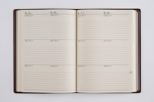 高橋書店 高橋 手帳 2026年 A5 3年卓上日誌 茶 No.63 の商品画像 5