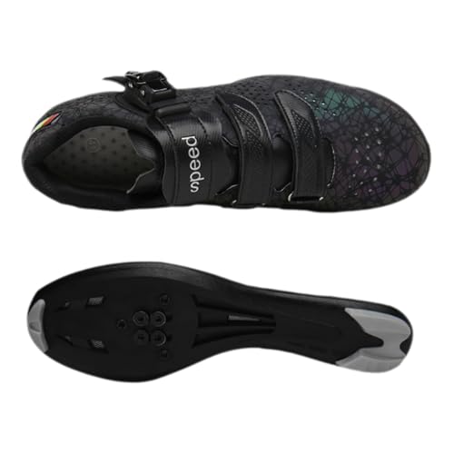 Fooceoute Zapatos Bicicleta MontañA Hombre,Zapatillas para Bicicleta De Carretera,Zapatillas Ciclismo Mujer,Se Adapta A Tus Pies,Adecuado para Montar En MontañA,Carretera Y En Interiores
