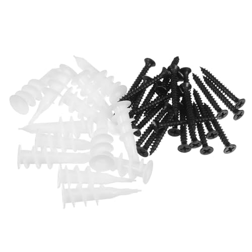 SOLUSTRE Kit of 100 Screws for Wall Mounting Expansion Screws for Mirror Wall Anchors Drywall Anchors