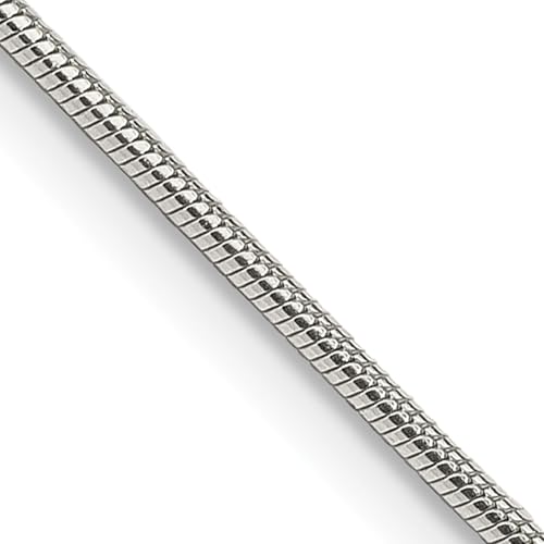 IceCarats 925 Sterling Silver 1.2mm Cubetto Omega Snake Chain Herringbone Necklace2