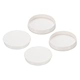 PATIKIL 4' (103mm) Pipe End Cap Fitting, 4 Pack Furniture Grade Plug Coupling Socket Adapter for DIY, Garden, White