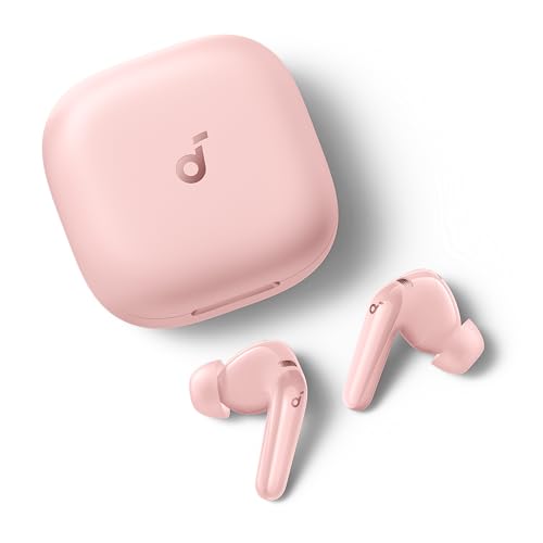 Soundcore P31i by Anker, Real-Time Adaptive Noise Cancelling, Hi-Res Sound, Translation Earbuds, 50H Playtime, Wireless Earbuds, Bluetooth Earphones, Spatial Audio, Fast Charging, IP55 Pink