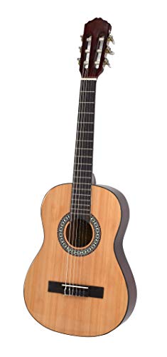 Voggy’s Kindergitarren-Set 1/2 - Gitarre für Kinder ab 6 Jahren im Komplettset mit Zubehör auch geeignet für Anfänger, natur