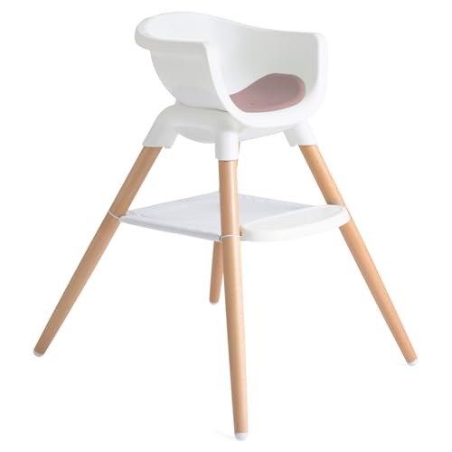 Image of Joie Chai Multi-Mode Highchair - European Beech Wood, Convertible, 9+ Modes, Birth up to 60 lb. (Lola)