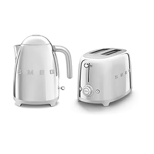 Smeg KFL03SSUK & TSF01SSUK - Chrome Kettle & Two Slice Toaster - 2017 Kettle Model