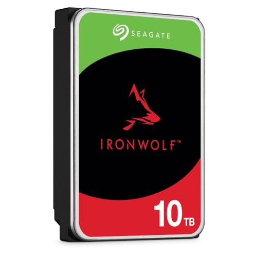 Image of Seagate IronWolf Pro 10 TB NAS Internal Hard Drive HDD - 3.5 Inch SATA 6 Gb /s 7,200 RPM 256 MB Cache for RAID Network Attached Storage, Data Recovery Rescue Service (ST10000NE0008)
