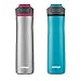 Contigo Cortland Chill 2.0 Vacuum-Insulated Stainless Steel Water Bottle Spill-Proof Lid Preserves Temperature for Hours 24oz 2-Pack Juniper & Dragonfruit Ideal for Travel and Daily Use
