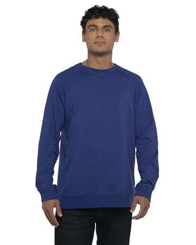 Next Level Unisex French Terry Raglan Crew S ROYAL