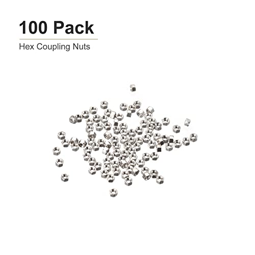 Dtgn DTF220610TT1213 M1.4X0.3Mm(Dxp) Hex Nuts - 100Pack - Good For Home Garage Repair - Copper Nickel Plated Hexagonal Nuts thumb #5