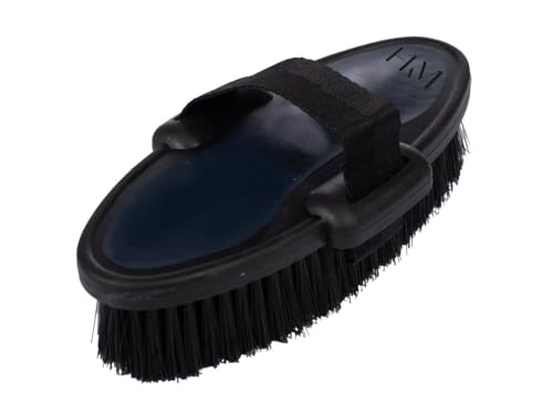 Brosse douce HKM 19,5 x 10 cm pour éliminer la poussière du poil