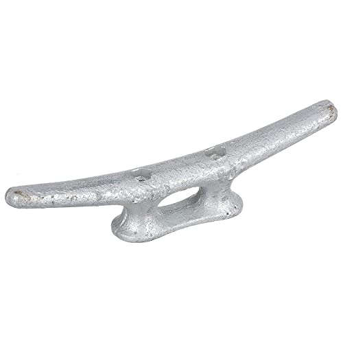 Seachoice Open Base Dock Cleat Galvanized Gray Iron 8 In.