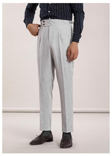 Tuikayoo Men's Linen Pants Regular fit Summer Trousers Lightweight Beach Trousers Solid Color for Men Casual Vacation3