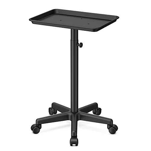 Premium Aluminum Instrument Salon Tray Tattoo Rolling Tray Station