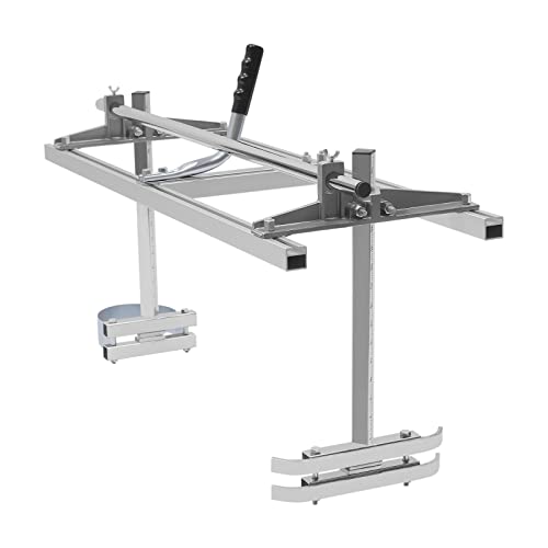Scie Mobile Tronçonneuse Broyeur Portable pour Tronçonneuse avec Support et Rail de Guidage, Tronçonneuse de 14