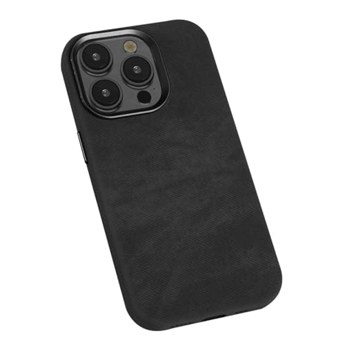 Funda para iPhone 15 Pro Max de moda en cuero suave ideal para reuniones de trabajo y viajes