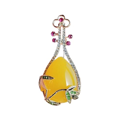 Image of Fashion Cute Crystal Animal Brooch Pins for Women Girls Cat Bird Corsage accessory Pin delicate accessory Party Ceremony (Pipa)