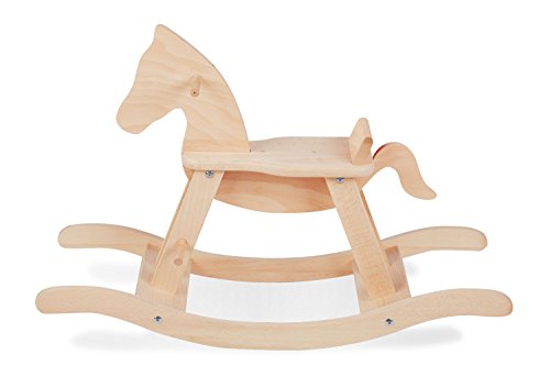 Schaukelpferd Pinolino mit Ring, aus massivem Holz, Ring abnehmbar, Umbausatz enthalten, für Kinder ab 9 Monaten, unbehandelt - Image 3