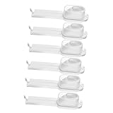 MUCKLILY 6個 食品保存シール フリーザーバッグ キッチンチ バッグ バッグシーラースティック トマト 食品シーラー フード シンチ 取り除く 白い Pp