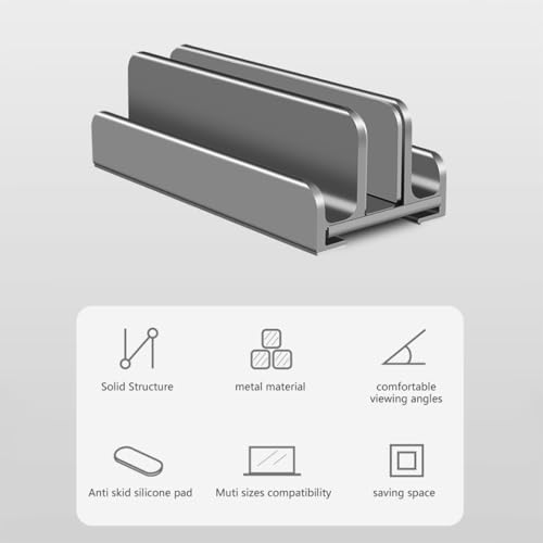 Soporte vertical ajustable para laptop Angoily miniatura 6