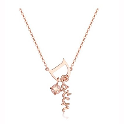 KEM Goblin rosa Color Dorado placa 925 plata collar destino plata cúbicos Plata TVN Corea Drama TV Star 'Kim Go Eun' dokkebi collar