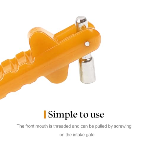 Image of Car Tire Valve Stem Puller, No Scratch Auto Valve Stem Remover & Installer Core Tool, Vehicle Tyre Valve Repair Tool Accessories, Universal for SUV Motorcycle Truck (Yellow)