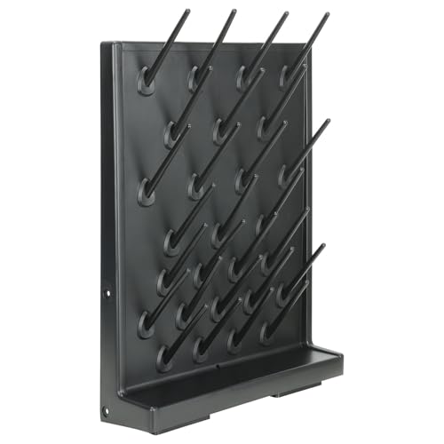 Labasics Trockengestell, Laborglas-pegboard Abtropfgestell mit 27 Abnehmbaren Stiften und Wasserablaufschlauch, zur Lagerung und Trocknung im Labor