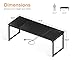 Coleshome 71 Inch Computer Desk with USB Ports, Large Office Desk, Long Study Student Writing Desk, Black
