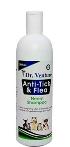 Dr Venture Natural Neem with Aromatic Oil for Anti-Itching, Insect Repellent Anti-Tick and Flea Dog and Cat Shampoo 500 ml Pack of 1