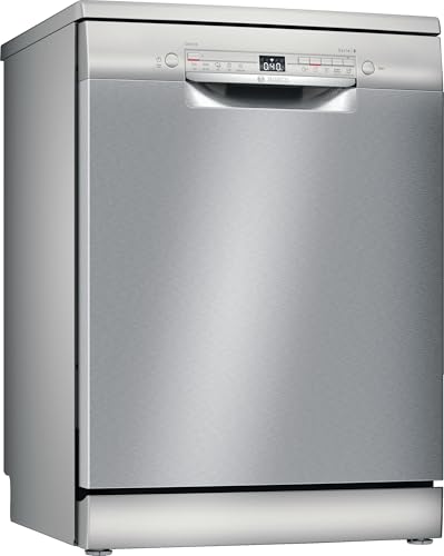 Bosch SMS2ITI33E Serie 2 Lavavajillas, independiente, Home Connect, diagnóstico externo, asistente de lavado, programa preferido, EcoDosage, acero, 60 cm