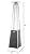 Fire Sense 62263 Pyramid Flame Patio Heater 40,000 BTU Outdoor Propane Heater Tower with Wheels - Coronado Brushed Bronze